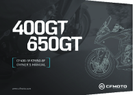 CFMoto 650-400GT - Owners manual- 